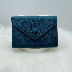 Women’s Minimalist Peacock Teal Card Wallet